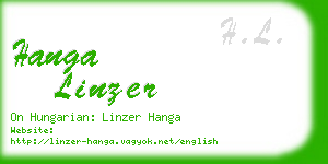 hanga linzer business card